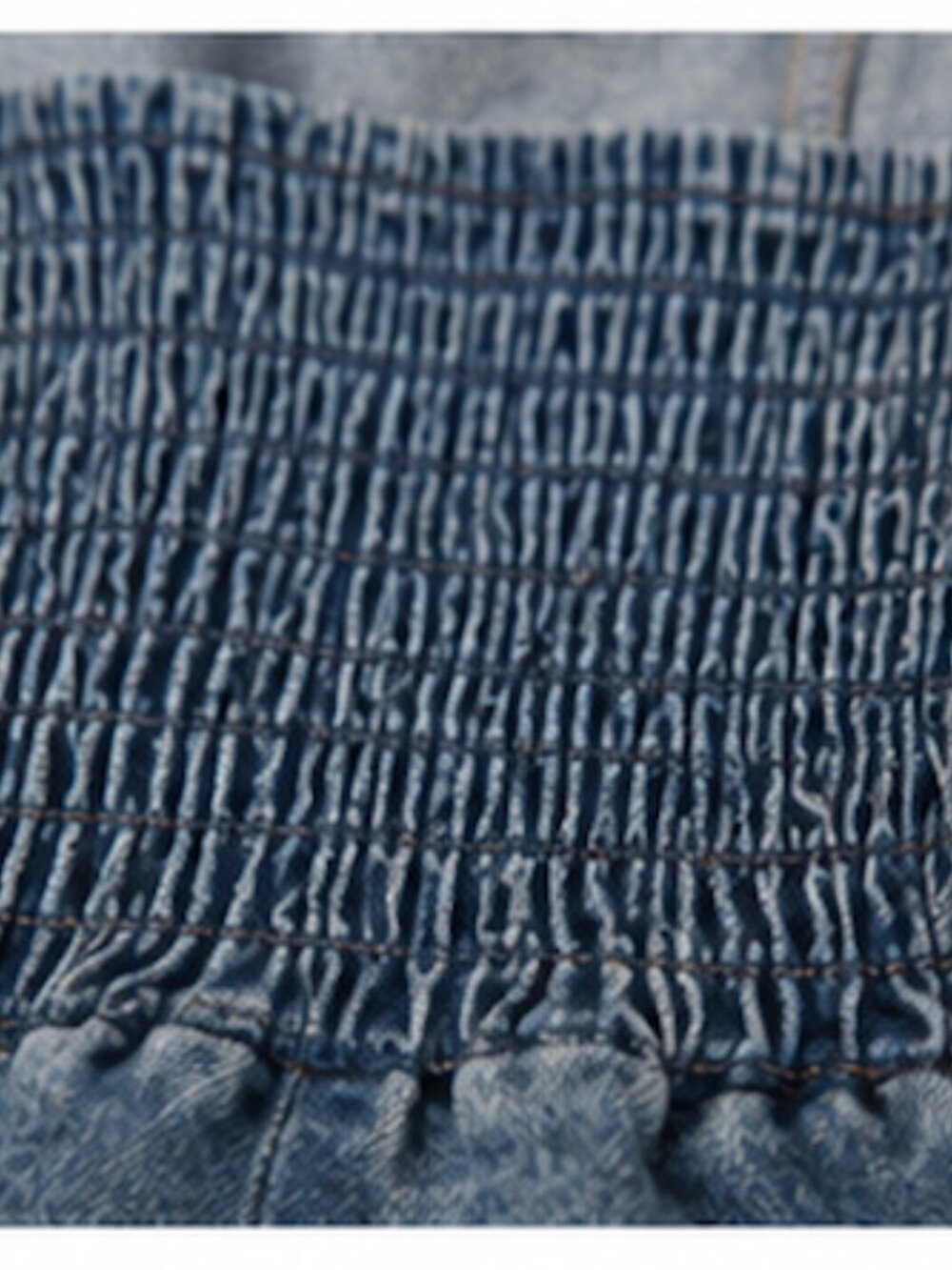 Abercrombie & Fitch Strapless Denim Mini Dress | XS - Picture 3 of 5